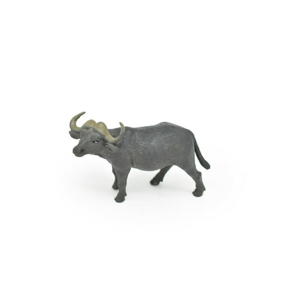 Cape Buffalo, Museum Quality Plastic Replica, Realistic Hand Painted Toy 4 1/2"