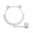 thumbnail image 1 of 2x Espejo de Maquillaje Espejo de Tocador Espejos de Afeitar Giratorios Antiniebla Lindo Espejo de Oreja de Gato para Inodoro , 2 piezas, 1 of 8