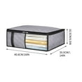 thumbnail image 3 of JoyMoreHome Storage Clothes Bins Closet Bags - Organizer Boxes Clothing Bin Organization for Organizing Blanket Pillow Sheet Sweater, Foldable Fabric Bedroom Small Storage Totes With Lids Zipper, 3 of 4