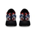 thumbnail image 4 of Happy 4th Of July Chocolate Labrador Retriever American flag Shoes Sneakers Black Size 7.5, 4 of 7