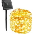 thumbnail image 3 of Perfect Holiday 200 LED 64ft Mini Micro Solar String Light - Warm white LED 8 Modes, 3 of 7