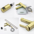 thumbnail image 4 of KAIYING Bathroom Sink Faucet with Pull Out Sprayer, Single Handle Kitchen Basin Mixer Tap for Hot and Cold Water, Lavatory Pull Down Vessel Sink Faucet with Rotating Spout (Regular, Brushed Gold), 4 of 8