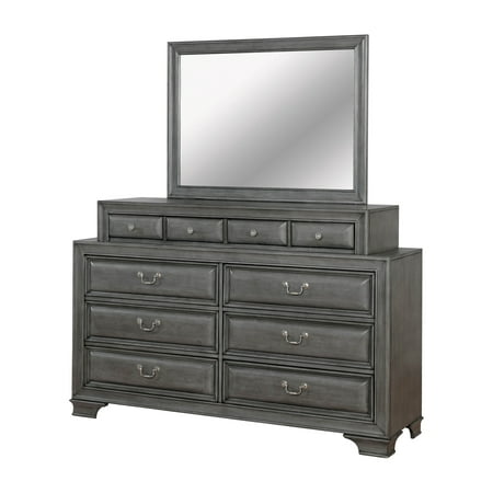Furniture Of America Damien Rustic 2 Piece Dresser And Mirror Set