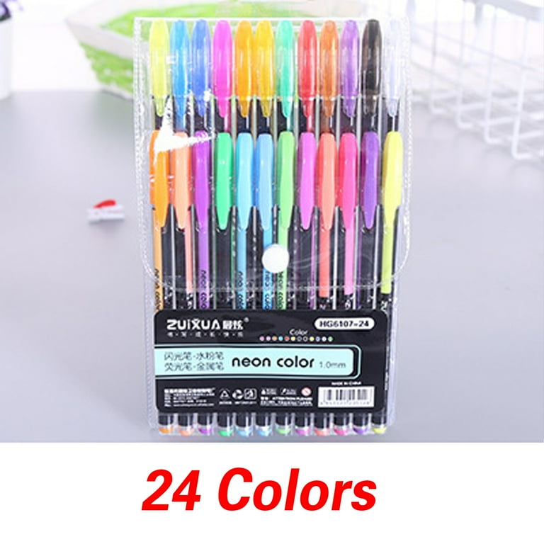 Gel Pens Set 48 Colors Glitter Gel Pen for Adult Coloring Books Journals  Drawing