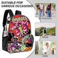 thumbnail image 5 of Invader Zim Clear Backpack Transparent Bag 17 Inch Large Capacity Laptop Daypack Clear Through Backpack Travel Bag For School Daily Office Holiday, 5 of 8