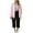 Pink, variant on THDHVS Two Piece Sets for Women,Womens Sets,Casual 2 Piece Outfit for Women Linen Long Sleeve Button Down Shirt Flare Pleated Wide Leg Pants Sets Army Green M