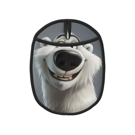 

Tebeau Smiling Polar Bear Print Silicone Pot Holders Multi-Purpose Hot Pads for Kitchen Trivets Potholders Oven Mitts for Baking Cooking Hot Dishes Pans Heat Resistant