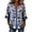 Navy, variant on YVNAURA Women's Floral Blouse 2026 V Neck 3/4 Sleeve Loose Fit Button Front Art Flower Print Tunic Dressy Casual Summer Tops Lightweight Flowy Shirt for Office Beach Vacation, Pink, L