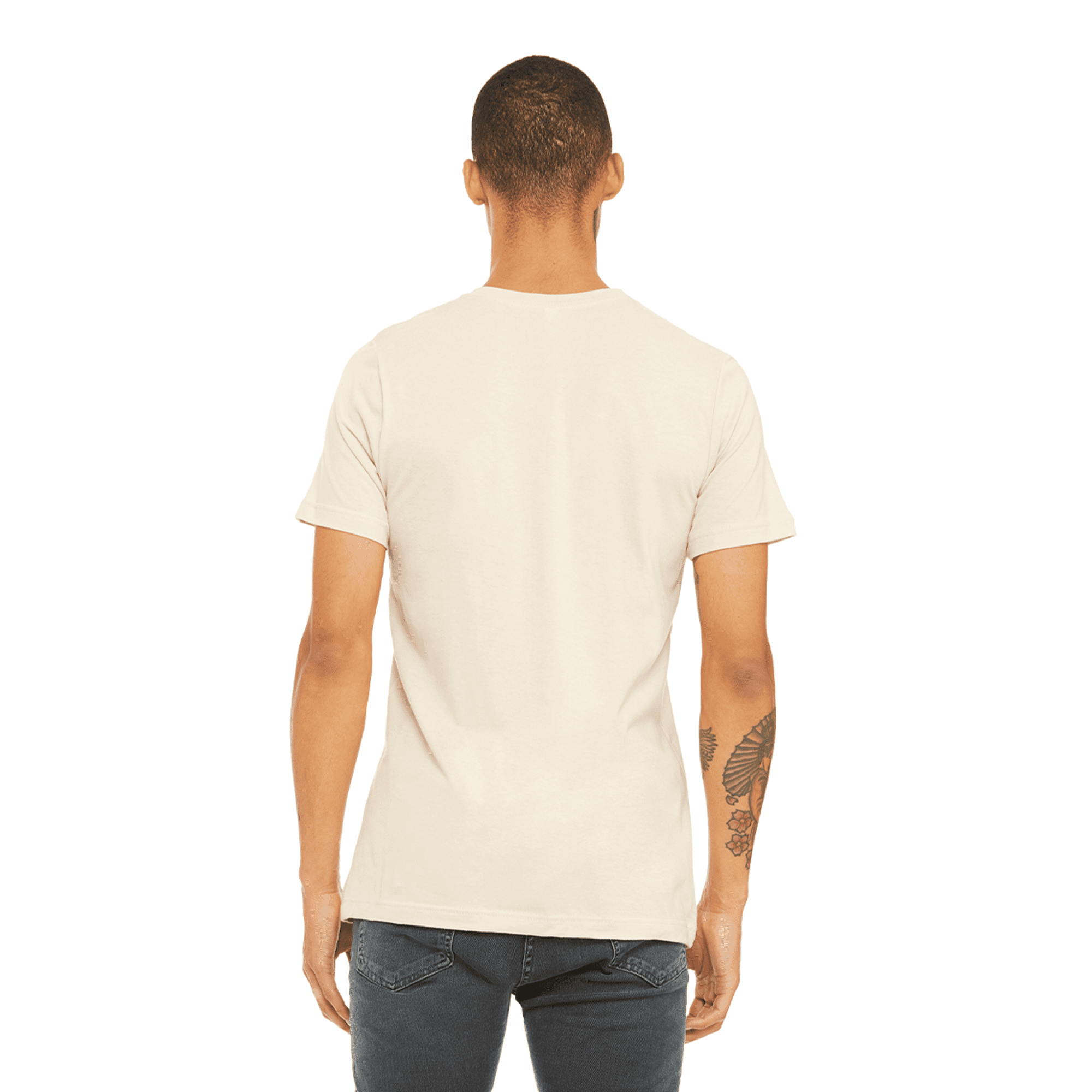 BELLA+CANVAS Adult Unisex Short Sleeve Crew Neck T-Shirt for Crafting, Natural, Xlarge