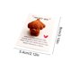 thumbnail image 3 of Regalos En Bolsas De Papel 1 tarjeta de bolsillo de resina con forma de osito de peluche marrón, tarjeta de regalo decorativa con forma de perrito pequeño y nota de felicitación. Rkxzt, 3 of 9