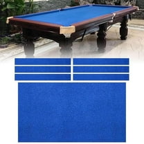Blue Billiard Cloth, 7ft/8ft/9ft Pool Table Felt, Snooker Tablecloth Felt, Stretch Nylon Fiber Billiard Cloth With 6 Pieces Side Strips, Suitable For Home