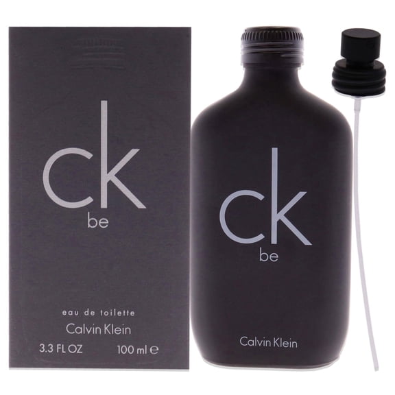 Calvin Klein CK Be Eau de Toilette Spray, Unisex Floral Woody Musk Fragrance, 3.3 oz