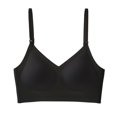 thumbnail image 1 of No Underwire Seamlessly Bra Smooth Coverage Lightweight Nylon Supportive Comfort Fit Gym Office Everyday White XL, 1 of 4