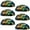 Multicolored, variant on PhooArto 6 Pcs Cup Drawer Pulls, Sea Turtle Underwater Shell Shape Handles Cabinet Knobs for Dresser Cupboard Closet Wardrobe with Screws