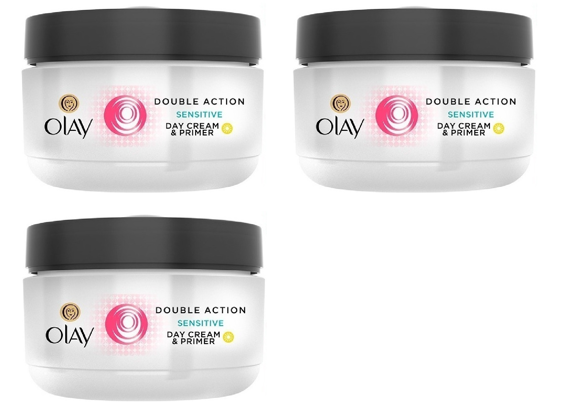 Buy Olay Double Action Sensitive Day Cream & Primer 50 ml  Oz Wholesale  Pack Pack of 3 Facial Hair Remover Spring Online at Lowest Price in Ubuy  Bahrain. 371408939