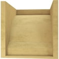 thumbnail image 4 of 12"W x 12"D x 12"H Wide Moab Rough Cedar Woodgrain TimberThane Corbel, Primed Tan, 4 of 6