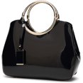 thumbnail image 1 of LHSHID Top Handle Handbag for Women Glossy Patent Leather Shoulder Bag Evening Party Crossbody Bag Wedding Satchel Purse, 1 of 7