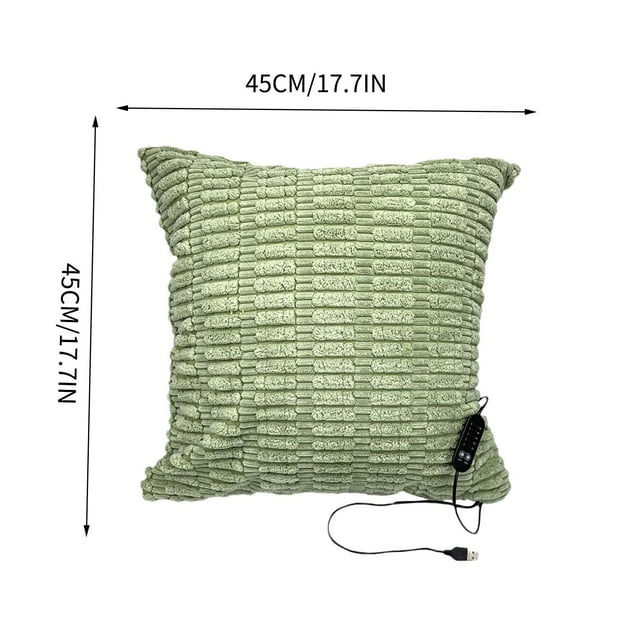 USB Electrics Pillow Cushion Cover 5 Gear Controlled Temperature Timing Office Warm Body Pillow Cover