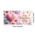 thumbnail image 3 of LUUFILx Heart Balloons Backdrop Background Wall Banner Valentines Day Party Decorations Romantic Celebration Event Decor Wedding Photography Prop, 3 of 9