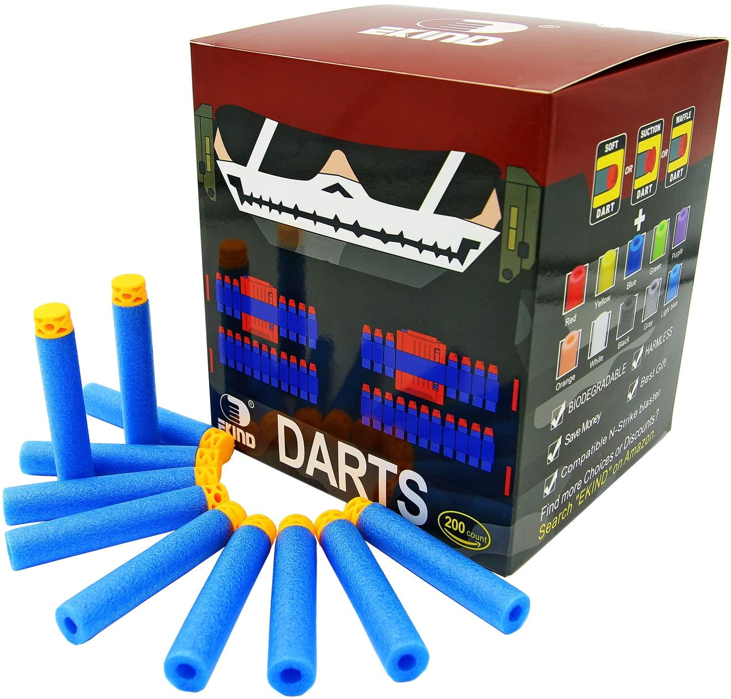 200pcs 7.2cm Refill Bullet Darts for Nerf N-strike Elite Series Blasters 
