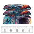 thumbnail image 3 of Duvet Cover Queen Size Colorful Lone Wolf 3 Pcs Duvet Cover Set Bedding Sets Queen Soft Breathable, 3 of 6