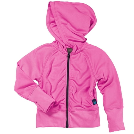 Bug Smarties Toddler Girl Micromesh Hooded Jacket - Insect Shield Bug Repellent Technology - Better Than Bug Spray - Pink Lightweight