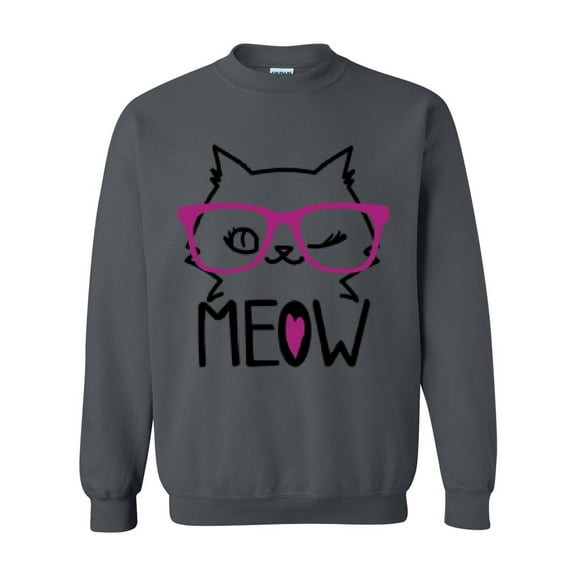NIB - Women's Plus Sweatshirts and Hoodies - Meow Cute Cat Kitty
