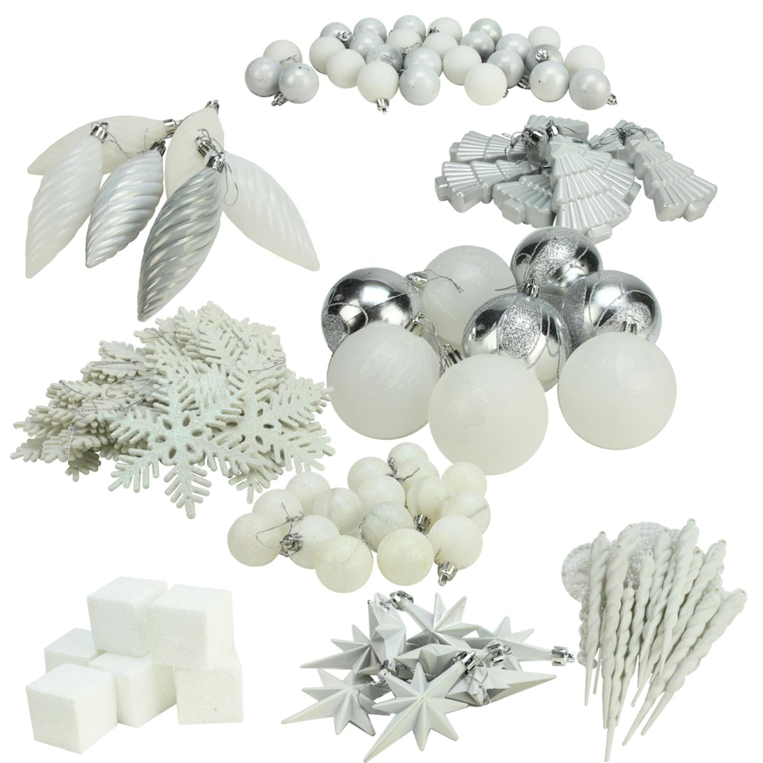 White Christmas Ornaments Walmart 