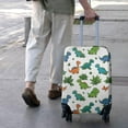 thumbnail image 3 of White Cartoon Colorful Dinosaurs Pattern Luggage Cover Fashion Suitcase Cover Baggage Covers Fit 25-28 Inch Luggage (Go Travel), 3 of 5