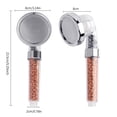 thumbnail image 5 of FOAUUH Shower Head Powerful Flow with Beads Filter Pressure Boosting Shower Head Spray with 3 Modes Water Saving Bathing for Adults Children Pets Home and Gym Use (White), 5 of 5
