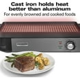Hamilton Beach Professional Cast Iron Electric Grill, 10" x 16