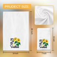thumbnail image 2 of Juego de 2 toallas de mano FUTBU con forma de girasol para decoración de baño, 35 x 75 cm, 2 of 6