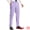 Purple White, variant on DARING DIVA Men's Striped Dress Pants Straight Leg Color Block Trousers 38 Black White
