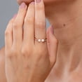 thumbnail image 4 of ANGARA Two Stone Japanese Akoya Cultured Pearl Open Stackable Ring in 14K White Gold for Women | June Birthstone, Birthday, Anniversary, Jewelry Gift for Women | Pearl Ring, 4 of 11