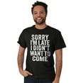 thumbnail image 4 of I Didn't Want to Come Introvert Funny Plus Size Crewneck Graphic Tee Shirt Brisco Brands 3X, 4 of 5