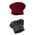 thumbnail image 1 of 2X Gorro Sombrero Elastic Men para Escuelas Restauración Escuelas Restaurantes Pubs, 1 of 9