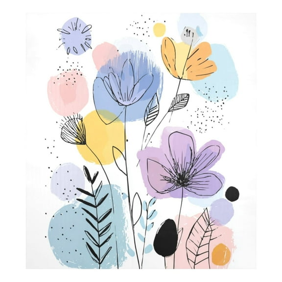 IAUYY Magnetic Decorative -23x26 Inch,Removable DIY Art for Dishwasher Refrigerator and Other Metal Surfaces,Doodle Collage