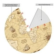 thumbnail image 4 of Kll 48" Christmas Tree Skirt World Map Xmas Tree Skirts Mat For New Year Xmas Holiday Party Indoor Outdoor Home Decoration, 4 of 9