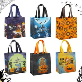 Scary Spider Web Trick or Treat Canvas Bag Reusable Halloween Cloth Candy Sack with Draw String Bulk Goody Bags Walmart