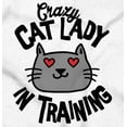 thumbnail image 2 of Crazy Cat Lady in Training Funny Cute Women's Long Sleeve T Shirt Brisco Brands M, 2 of 6