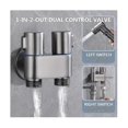 thumbnail image 1 of Mini Multi-function Faucet Brass 1 Into 2 Out Dual Control Washing Machine Chrome Tap For Washing Machine And Toilet-b, 1 of 5