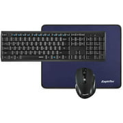 Eagletec K104-BB Full-Size Mouse and Keyboard Combo with Mouse Pad, 2.4GHz USB Connection