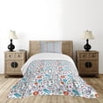 thumbnail image 4 of Ambesonne Bicycle Quilted Bedspread Set 2 Pcs, Retro Hipster Lifestyle, Twin Size, Multicolor, 4 of 5