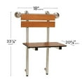 thumbnail image 2 of Seachrome Portable Shower Seat, Profile Bench, Hung by Grab Bar with Backrest and Legs, 2 of 5
