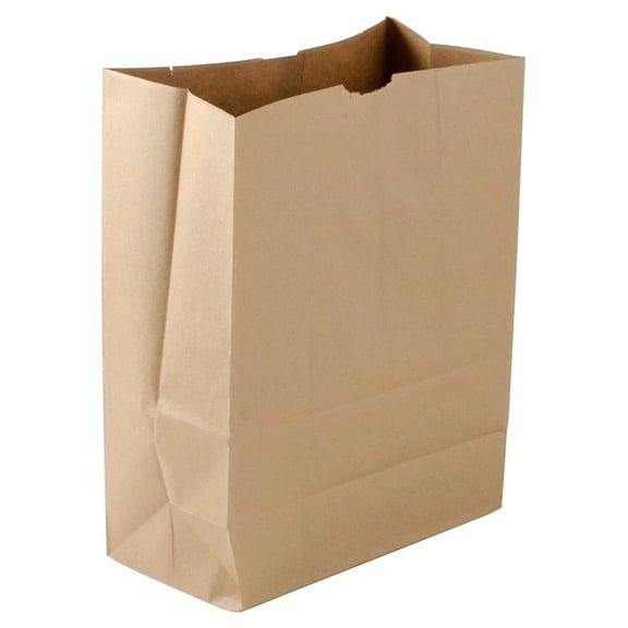Shop&Save Large Paper Grocery Bags, 12x7x17 Brown Heavy Duty Sack 57 Lbs ,Grocery Shopping Takeout Bags 200