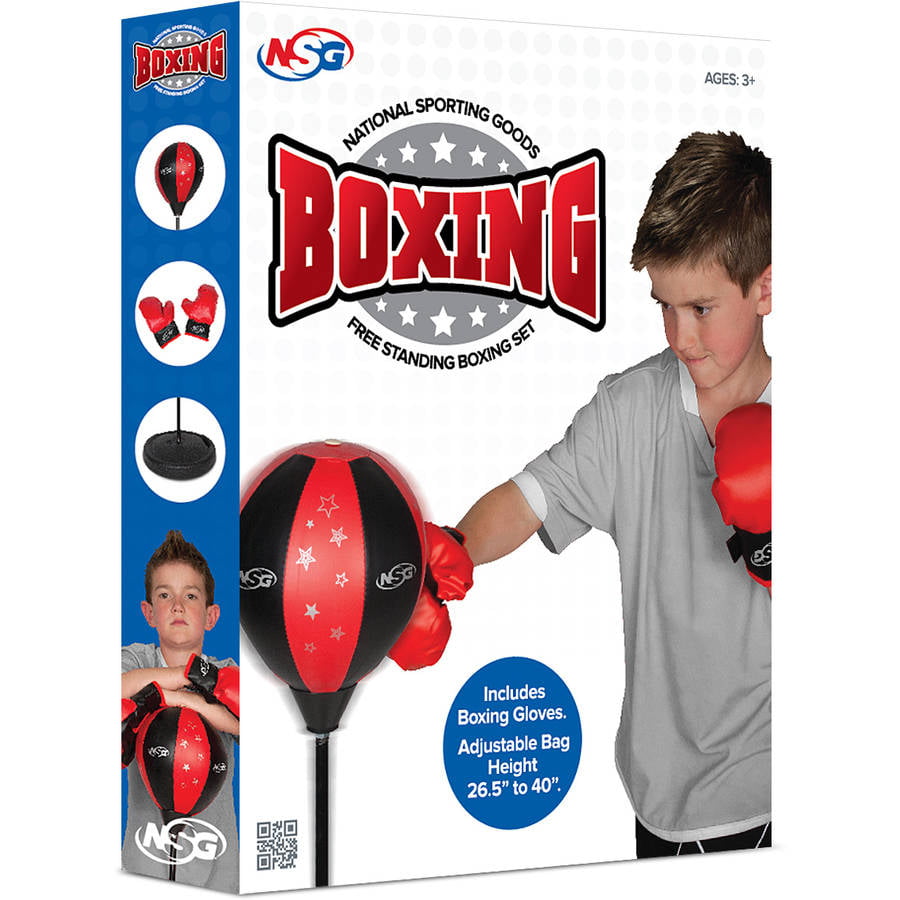 NAIK Junior Freestanding Punch Bag with Boxing Gloves