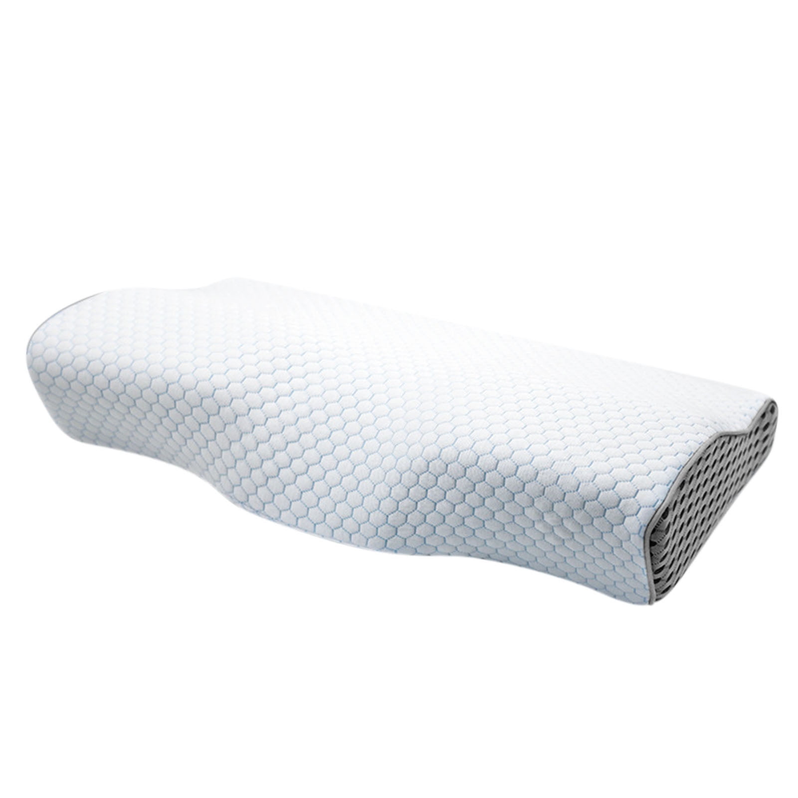 WZXPWT Memory Foam Pillow, 20"x12" Ergonomic Cervical Support Neck Pillow, Breathable Comfortable Sleep Pillow, Easy-to-Clean Standard Size Bed Pillow
