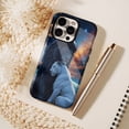 thumbnail image 6 of Fantasy Galaxy Lion Couple 3D Art iPhone Case Unisex for Universe Lovers Birthday Gift Compatible with iPhone 11/12/13/14/15/16 (Pro Max/Plus), 6 of 9