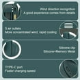 thumbnail image 6 of Mini Clip on Fan for Shirt & Waist, Portable Small Whirlwind Bladeless Fan, Small but Powerful, 3-Speed Silent Personal Mini Rechargeable Cooling Fans for Better Cooling, 6 of 7
