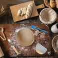 thumbnail image 4 of Fermentation Basket Bread Set European Bread Vine Basket Scraper BlenderElliptical Baking Tool Set (11 piece set (Elliptical Basket with Cloth Cover+Trimming Knife+Single Eye Blender+Plastic Scraper), 4 of 4